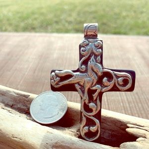 Tibetan Nepalese Horse Cross Pendant.